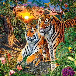 Семейство тигри 018482